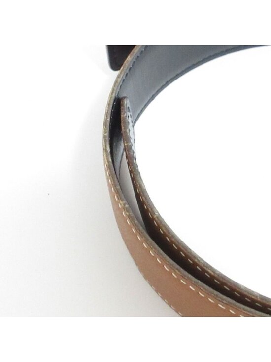 Hermes Buckle Constance Reversible Leather Belt 65 Brown Black display picture 1